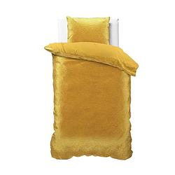 Foto van Sleeptime embossed velvet sultan - goud dekbedovertrek 1-persoons (140 x 200/220 cm + 1 kussensloop) dekbedovertrek