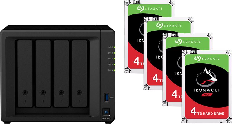 Foto van Synology ds420+ + 16tb (4x4tb)