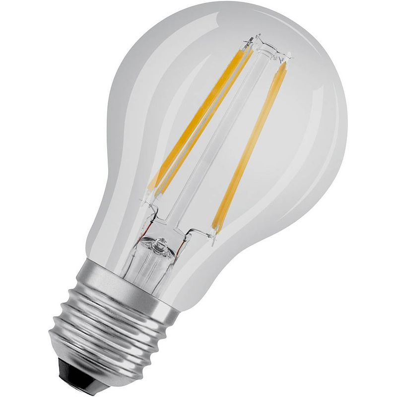 Foto van Osram 4058075112261 led-lamp energielabel e (a - g) e27 peer 6.5 w = 60 w warmwit (ø x l) 60 mm x 105 mm 1 stuk(s)