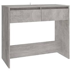 Foto van The living store consoletafel urban industrial - 89 x 41 x 76.5 cm - betongrijs