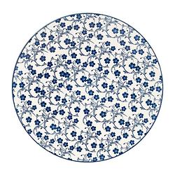 Foto van Dinerbord blue print - flowers - ⌀26 cm