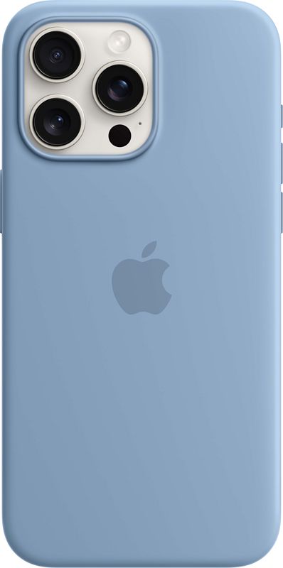 Foto van Apple iphone 15 pro max back cover met magsafe winterblauw