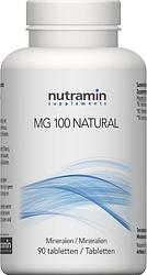Foto van Nutramin mg 100 natural tabletten