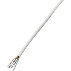 Foto van Tru components 1567145 netwerkkabel cat 5e u/utp 4 x 2 x 0.14 mm² wit 25 m