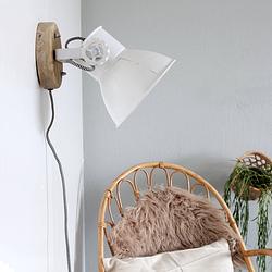 Foto van Light & living elay wandlamp wit