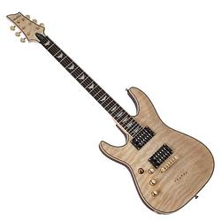 Foto van Schecter omen extreme-6 lh elektrische gitaar linkshandig gloss natural (gnat)