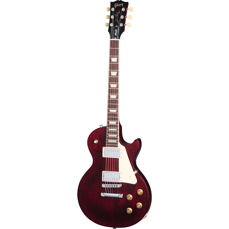 Foto van Gibson les paul studio wine red elektrische gitaar met softcase