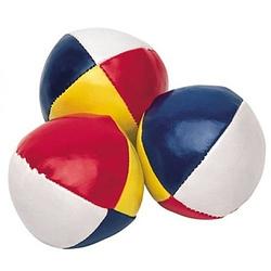 Foto van 3x gekleurde jongleerballen 6,5 cm - jongleervoorwerpen