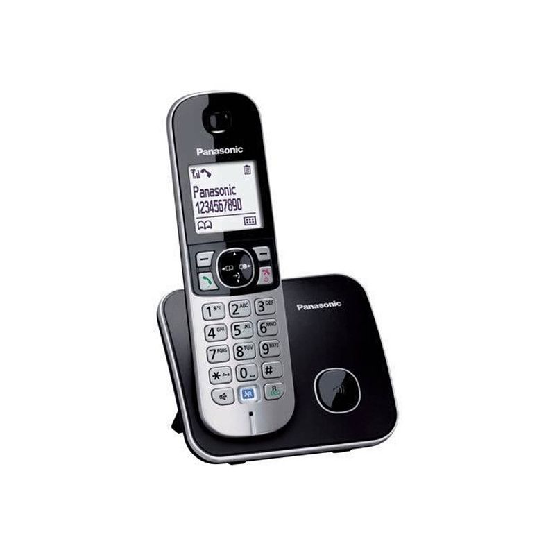 Foto van Panasonic kx-tg6811 solo draadloze telefoon antwoordapparaat zwart