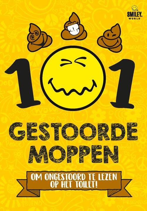 Foto van 101 gestoorde moppen om ongestoord op het toilet te lezen - smiley - paperback (9789059248823)