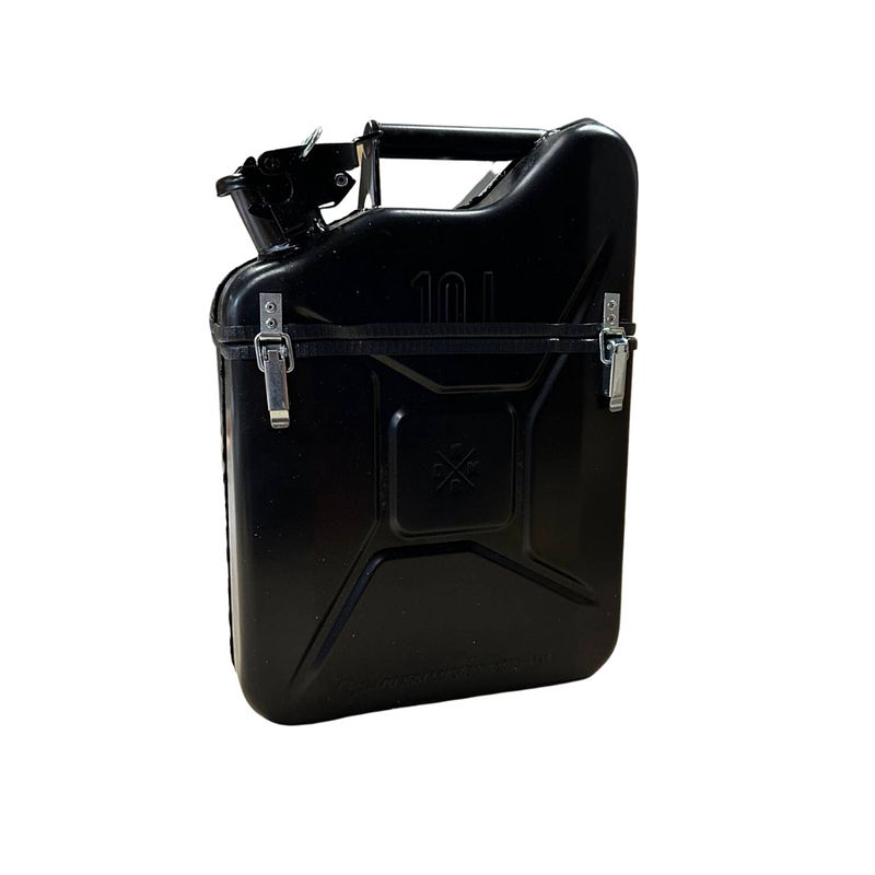 Foto van Unieke opbergdoos - jerrycan giftbox - zwart - 10l - zwart