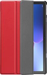 Foto van Just in case smart tri-fold lenovo tab m10 plus (3e generatie) book case rood