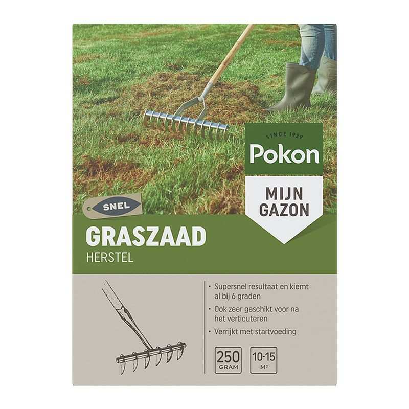 Foto van Pokon - 2 stuks graszaad herstel sos 250gr