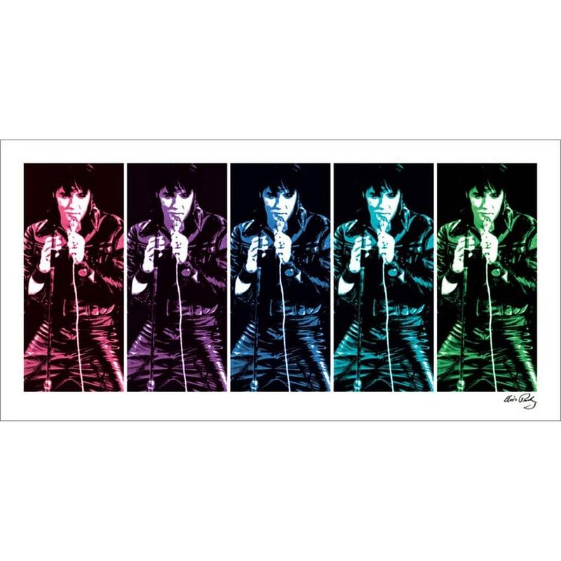 Foto van Pyramid elvis presley 68 comeback special pop art kunstdruk 100x50cm