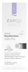 Foto van Zarqa sensitive nachtcrème hydra plus 0% parfum