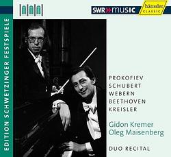 Foto van Edition schwetzinger festival, duo recital - cd (4010276022084)