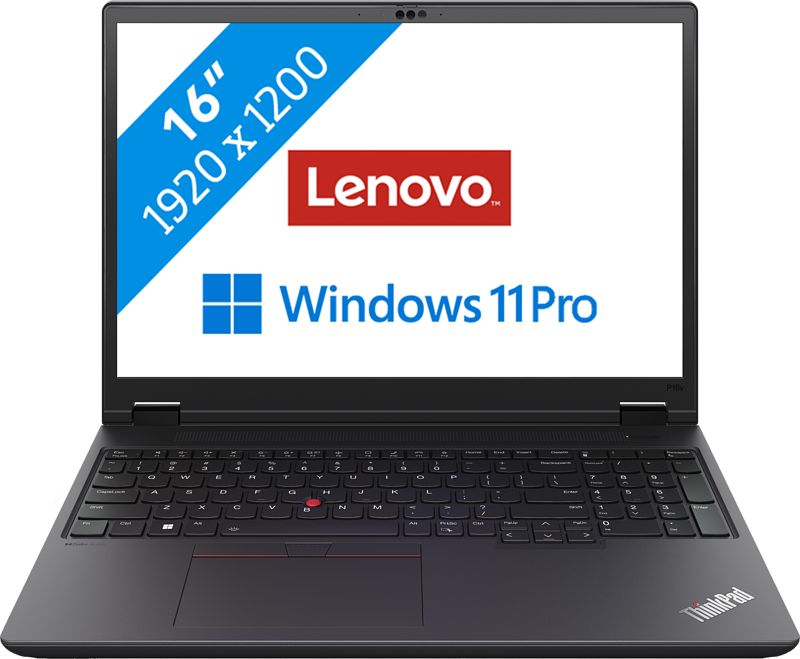 Foto van Lenovo thinkpad p16v gen 2 (intel) - 21kx001dmh qwerty