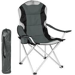 Foto van Tectake stoel basic campingstoel - opklapbaar - grijs/zwart