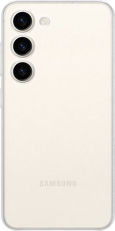 Foto van Samsung galaxy s23 clear back cover transparant