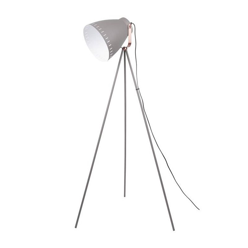 Foto van Leitmotiv - vloerlamp mingle 3 - metaal - grijs - 145cm