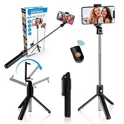 Foto van Grundig selfie stick en statief voor smartphone - bluetooth - met afstandsbediening - 120° draaibaar