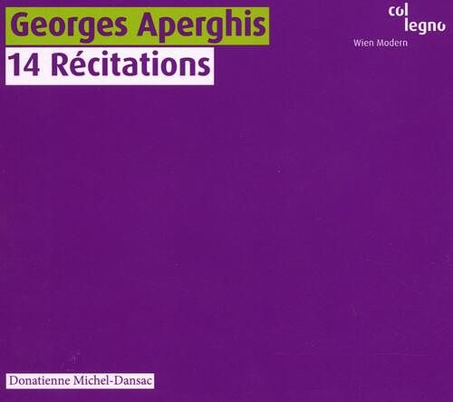 Foto van Aperghis: 14 récitations - cd (4099702027022)