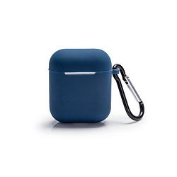 Foto van Silvergear apple airpods hoesje - blauw - bescherming case - siliconen - voor apple airpods en airpods 2 3 varianten