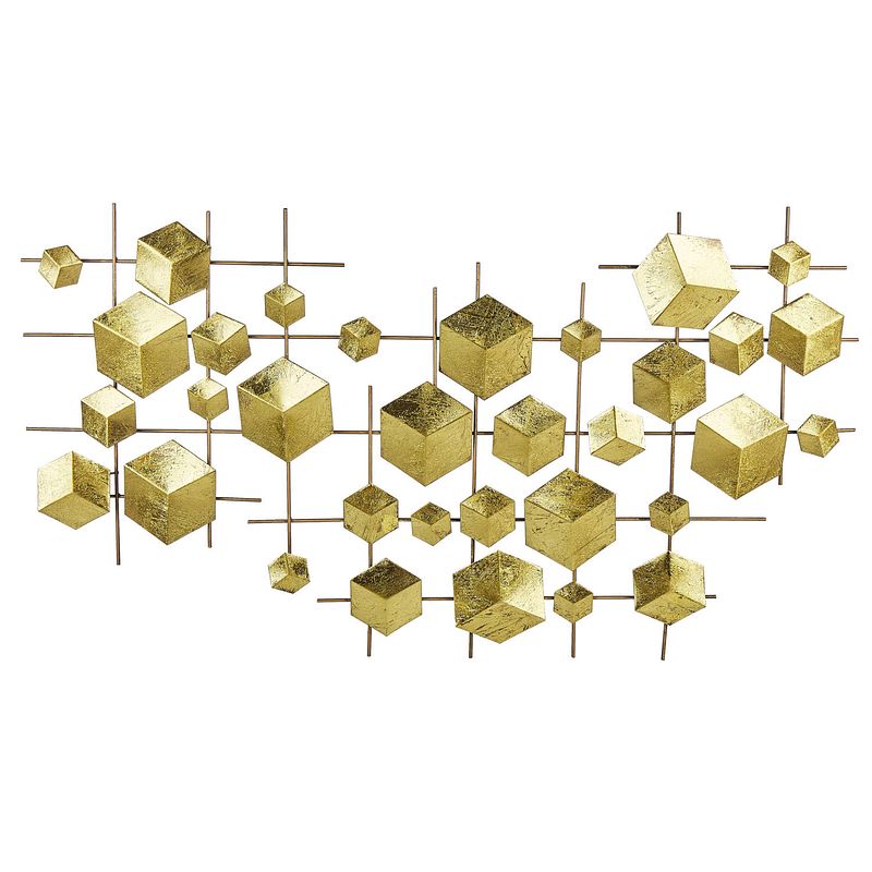 Foto van Beliani flerovium - wanddecoratie-goud-ijzer