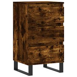 Foto van Vidaxl dressoir 40x35x70 cm bewerkt hout gerookt eikenkleurig