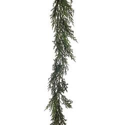 Foto van Louis maes kunstplant takken slinger cipres - groen - 180 cm - veel takjes - kunstplanten