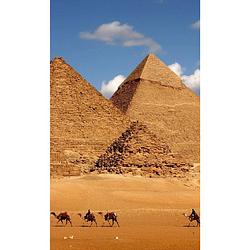 Foto van Dimex egypt pyramid vlies fotobehang 150x250cm 2-banen