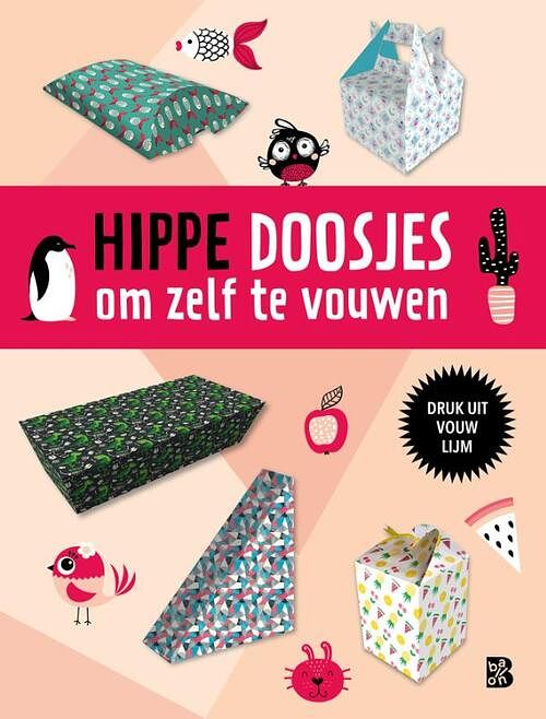 Foto van Hippe doosjes om zelf te vouwen - paperback (9789403223582)