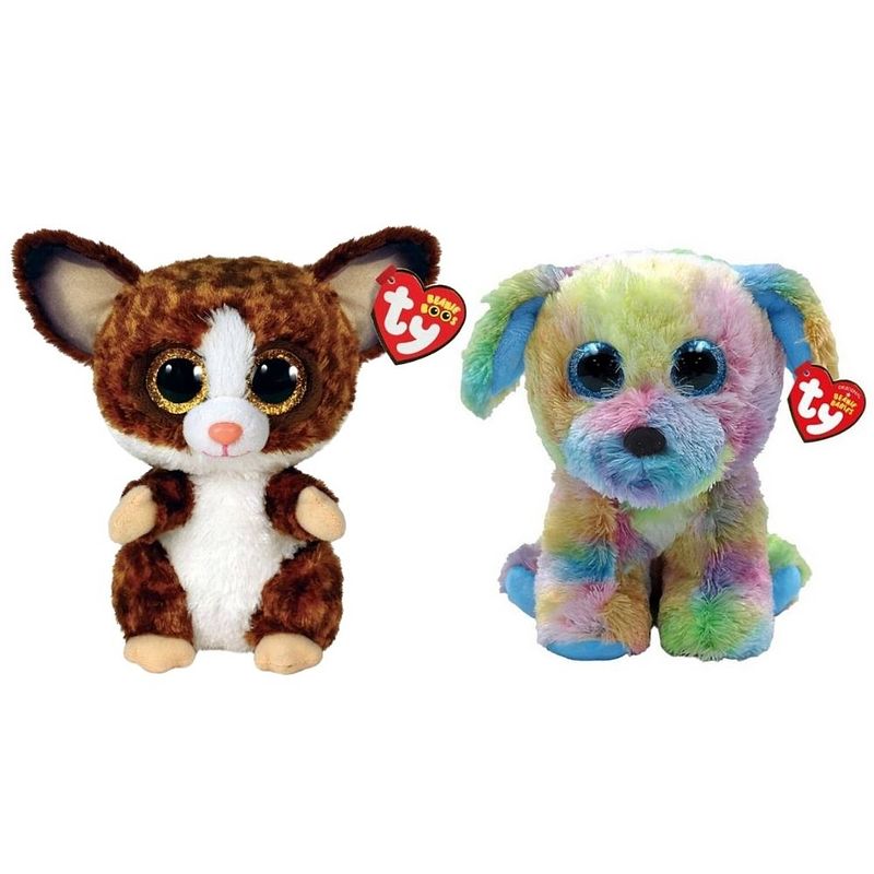 Foto van Ty - knuffel - beanie boo's - bush baby galago & max dog