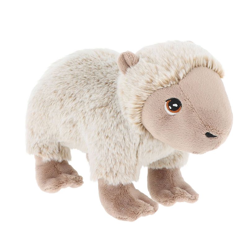 Foto van Keel toys pluche capybara knuffeldier - grijs - staand - 20 cm - knuffeldier