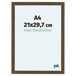 Foto van Como mdf fotolijst 21x29,7cm a4 goud antiek