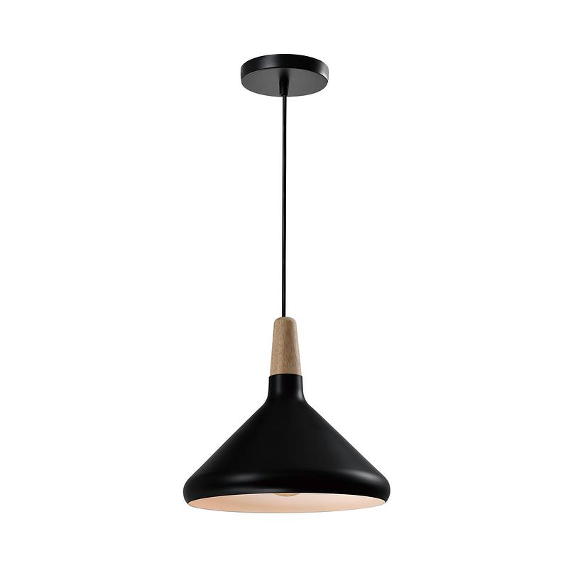 Foto van Quvio hanglamp rond zwart - quv5133l-black