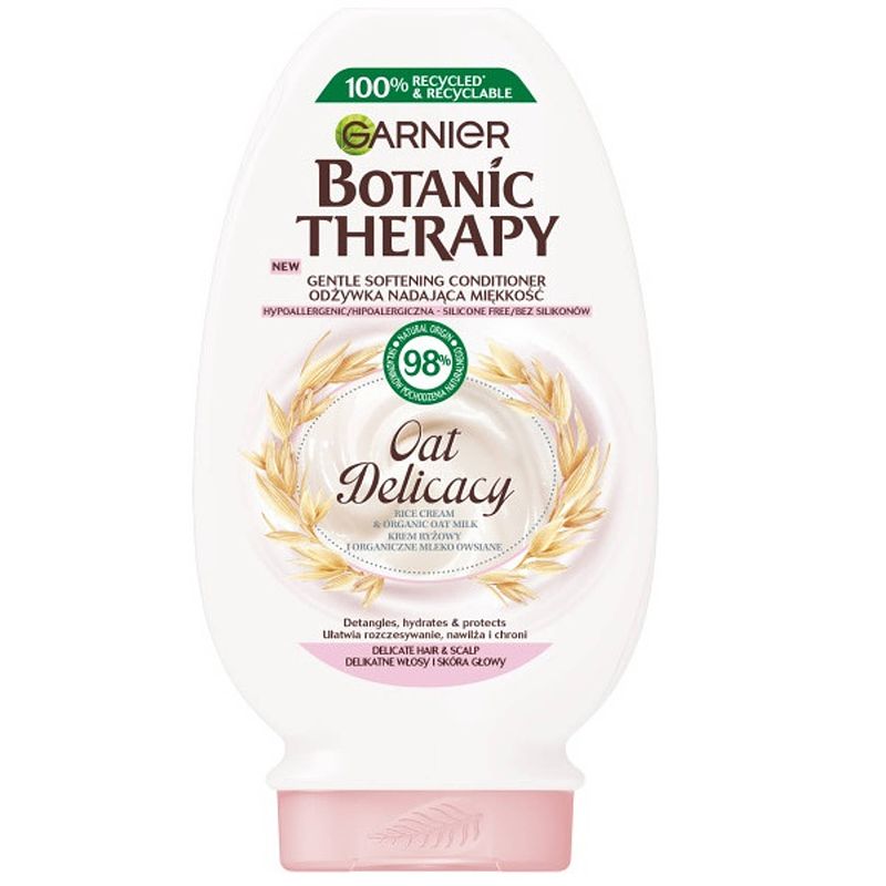 Foto van Botanic therapy oat delicacy verzachtende conditioner voor fijn haar en hoofdhuid 200ml