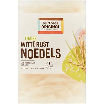 Foto van Fairtrade original thaise witte rijstnoedels 225g bij jumbo