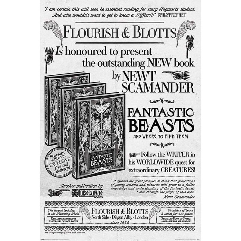 Foto van Pyramid fantastic beasts the crimes of grindelwald flourish and blotts poster 61x91,5cm