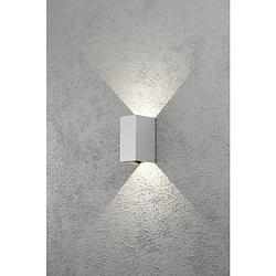 Foto van Konstsmide cremona 7940-310 led-buitenlamp (wand) energielabel: f (a - g) led led vast ingebouwd 6 w grijs