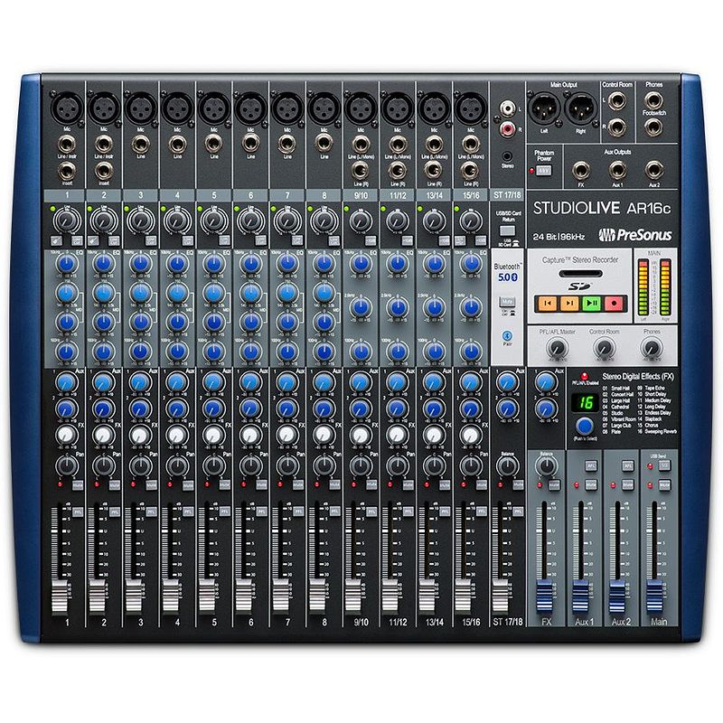 Foto van Presonus studiolive ar16c hybride 16-kanaals mixer