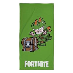 Foto van Fortnite rex - strandlaken - 70 x 140 cm - groen