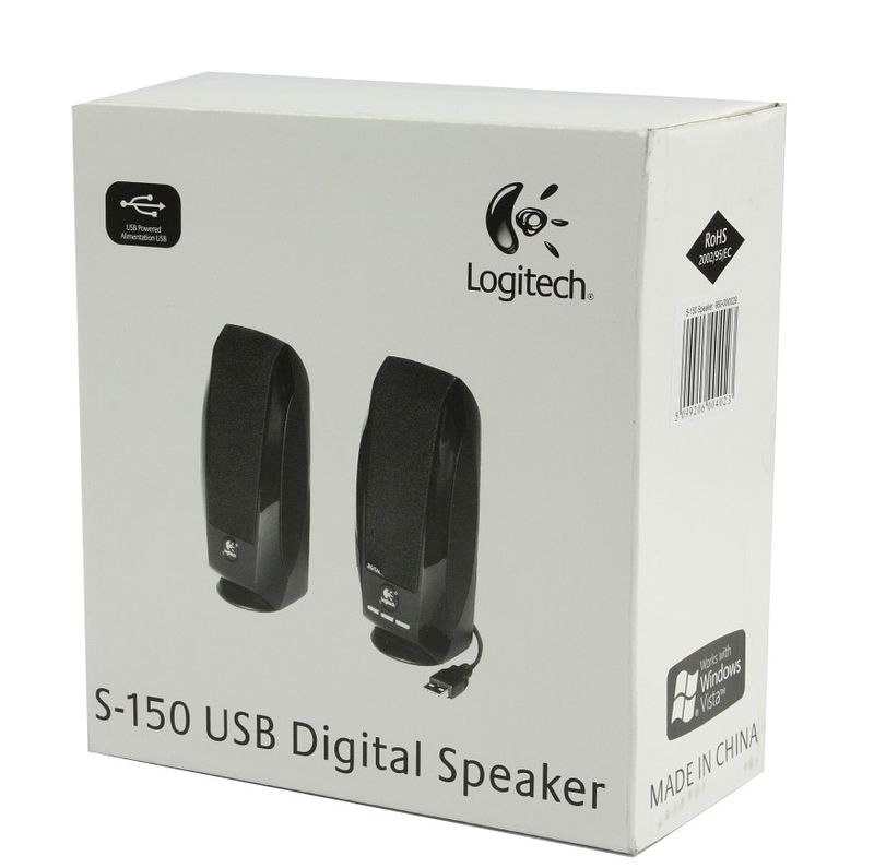 Foto van Logitech s-150 usb stereospeakerss pc speaker zwart