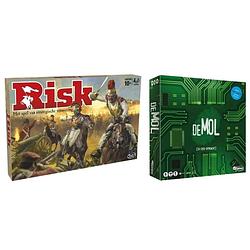 Foto van Spellenbundel - 2 stuks - hasbro risk & wie is de mol