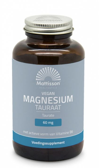 Foto van Mattisson healthstyle vegan magnesium taurine capsules