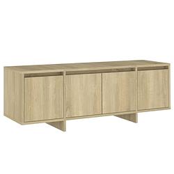 Foto van The living store televisiemeubel - tv-kast - 120 x 30 x 40.5 cm - sonoma eiken