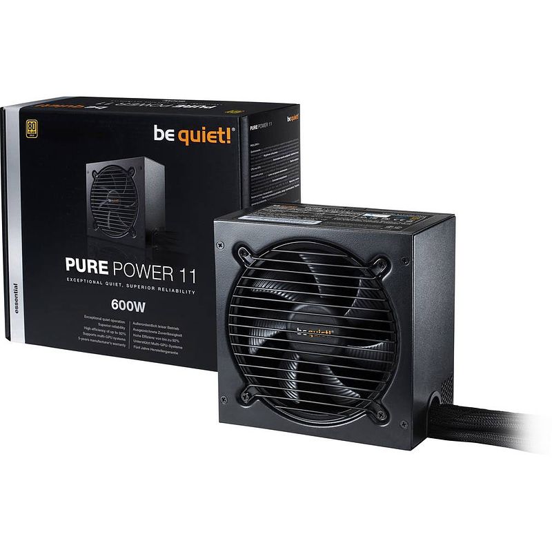 Foto van Bequiet pure power 11 pc netvoeding 600 w atx 80 plus gold