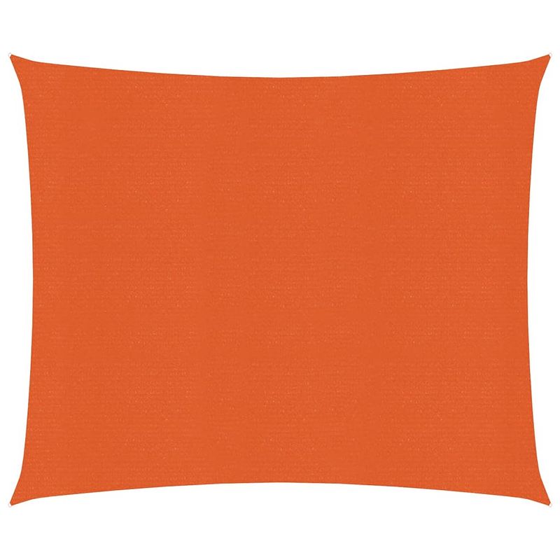 Foto van Vidaxl zonnezeil 160 g/m² 2,5x2,5 m hdpe oranje