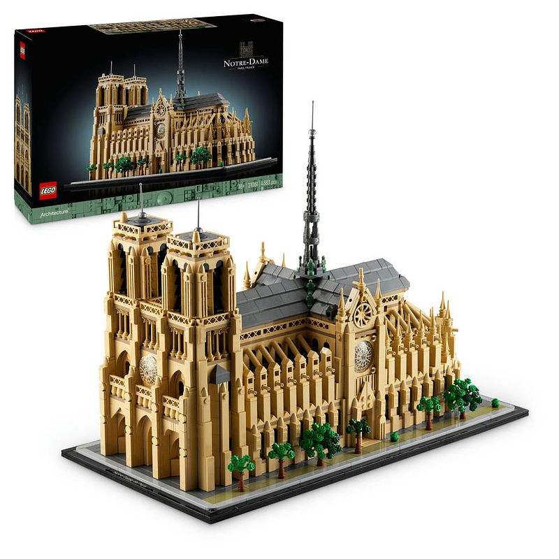 Foto van Lego architecture notre-dame van parijs 21061