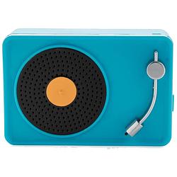 Foto van Xd collection minispeaker vintage draadloos 7,5 cm abs blauw